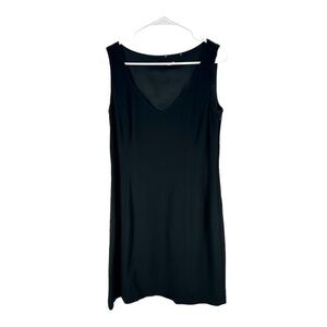 Elie Tahari | Black Side Zipper Sheath Dress Sleeveless